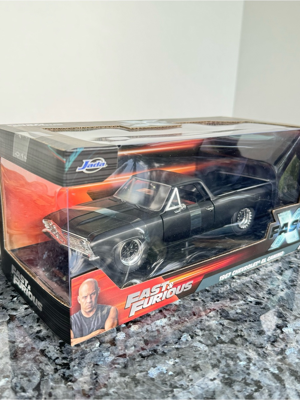 NEW Fast & Furious Jada Toys 1967 Chevrolet El Camino Black Die-Cast Model Car